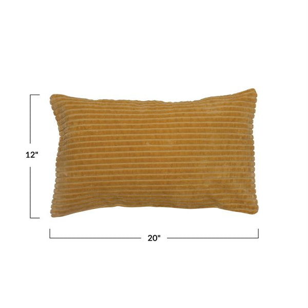 B MUSTARD WideCorduroy Lumbar Pillow