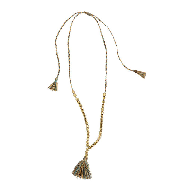 BRASS BEADS W/ TASSLE