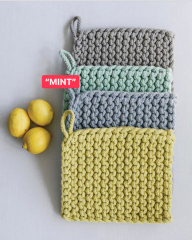 CC 8” MINT Crocheted Pot Holder