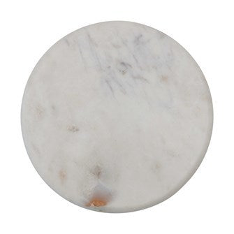 CC 8”  Marble Reversible Cheese/Cutting Board,Beige&White
