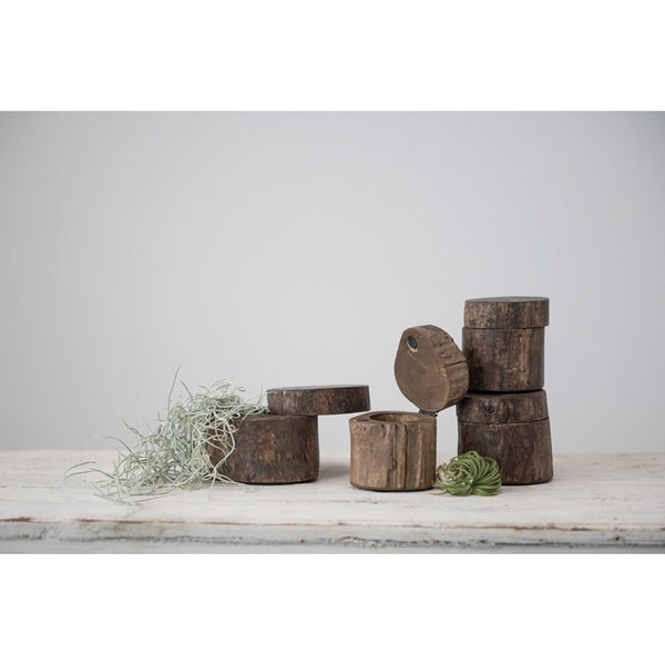 CC Reclaimed Wood Container with Magnetic Lid - Each Varies