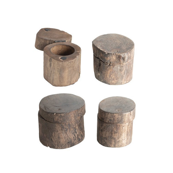 CC Reclaimed Wood Container with Magnetic Lid - Each Varies