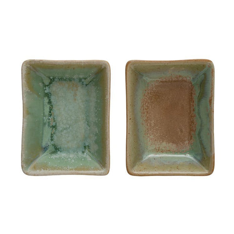 CC 4"L x 3"W Opal Glaze Dish (Each One Will Vary)