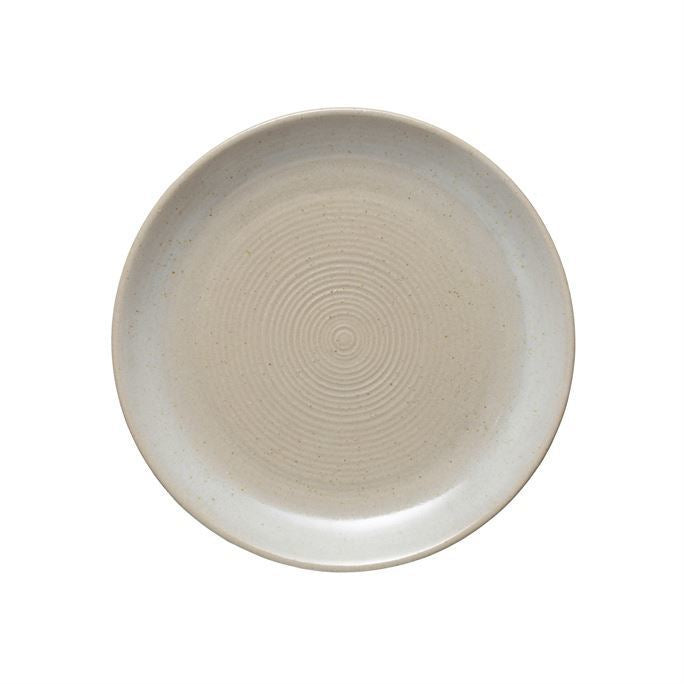 B 6-1/4" APPETIZER PLATE, Bone Color (Each Will Vary)