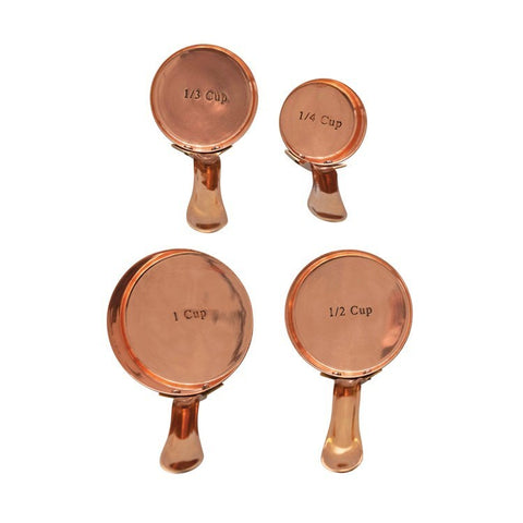 CC SET/4Copper & Brass Measuring Cups,