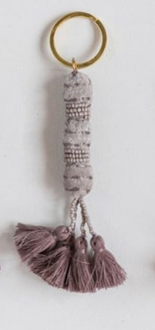 CC LAVENDER TASSLE KEY CHAIN