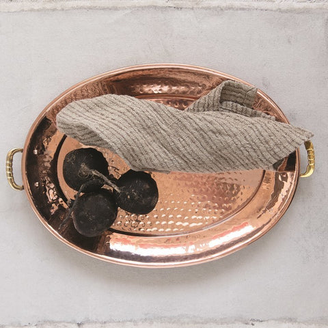 CC HAMMERED COPPER FINISH TRAY