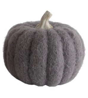 CC GREY FELT PUMPKIN