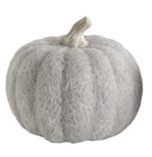 CC LIGHT GREY FELT PUMPKIN