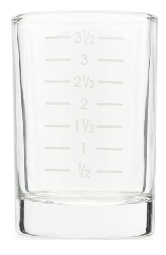 4 OZ MEASURED SHOT GLASS