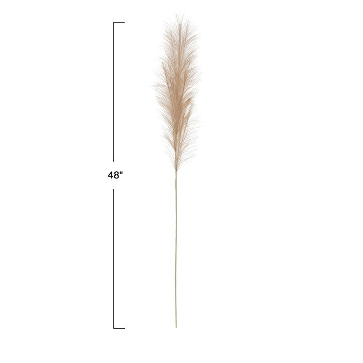 48” Faux Cream Pampas Grass