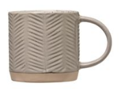 DEBOSSED CHEVRON MUG