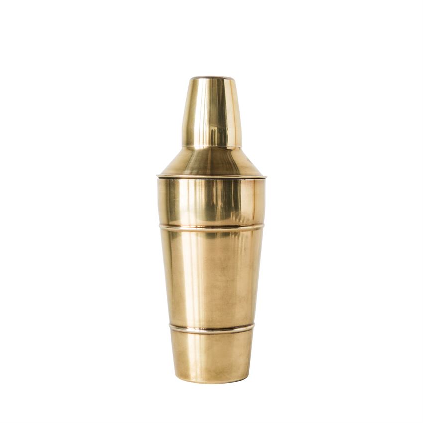 STAINLESS BRASS COCKTAIL SHAKER