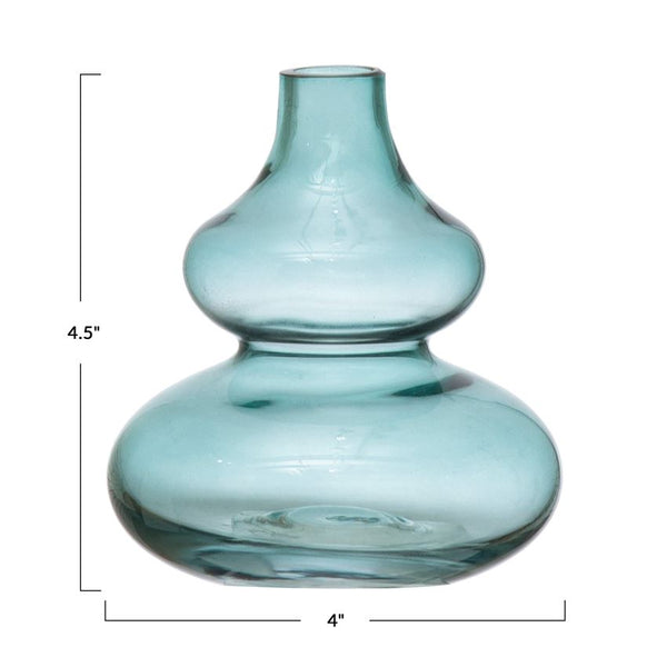 BLUE HOUR GLASS VASE