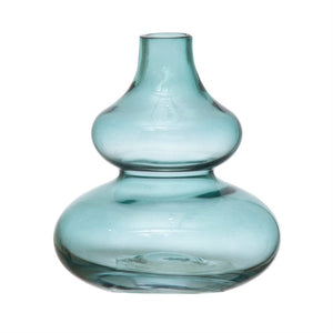 BLUE HOUR GLASS VASE