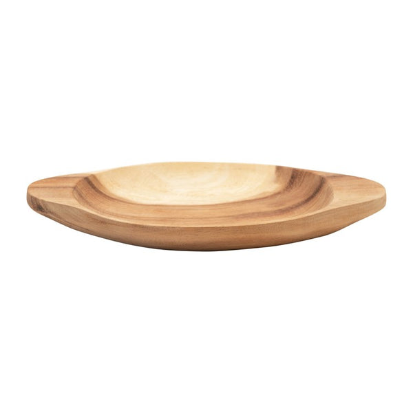 CC ACACIA WOOD BOWL W/ HANDLES