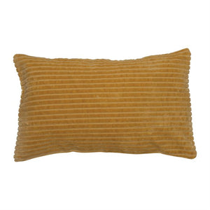B MUSTARD WideCorduroy Lumbar Pillow