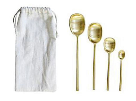 CC SET/4 BRASS SERVING SPOONS